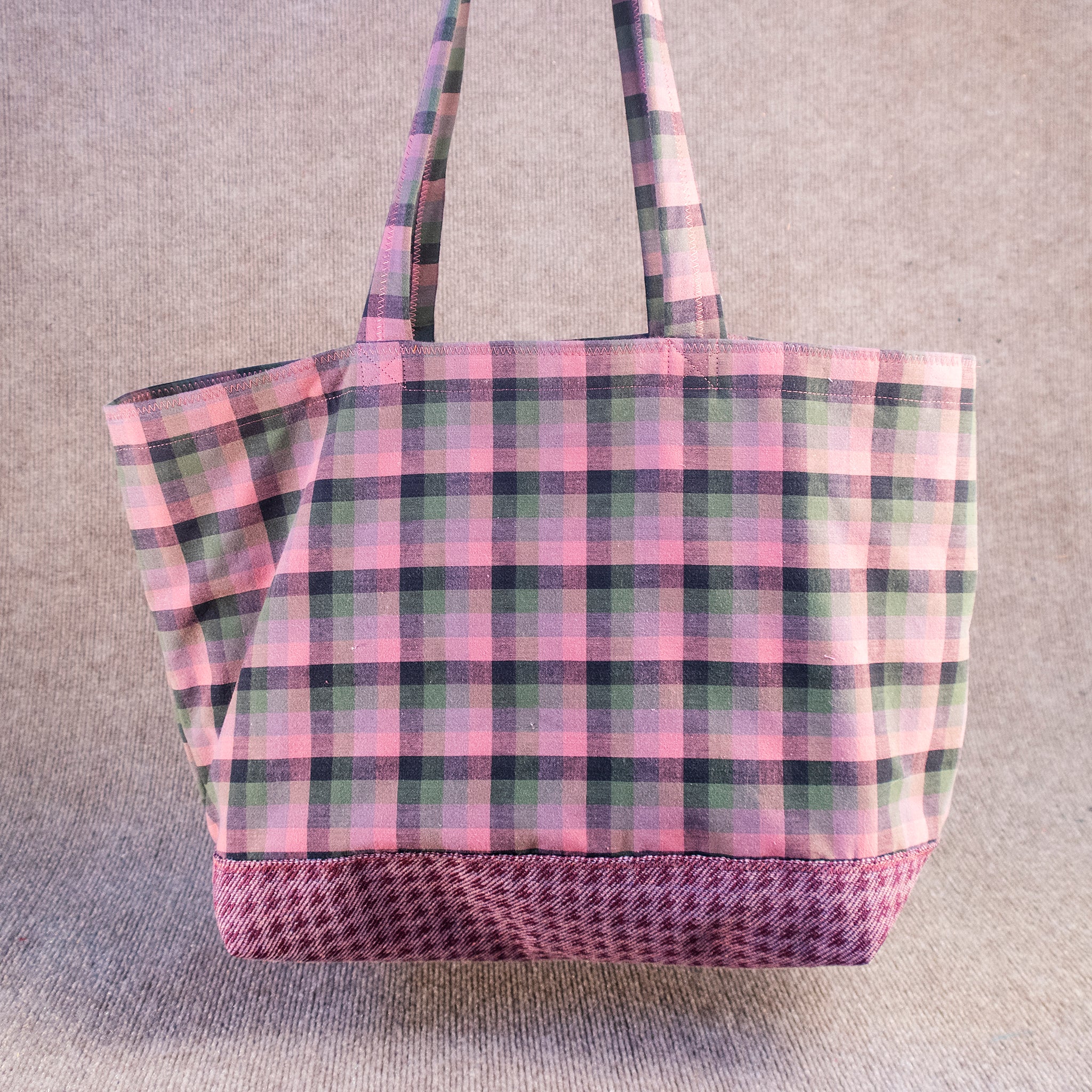 Karen Guzak - Violet-014 Handmade Tote Bag