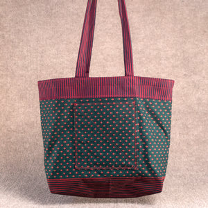 Karen Guzak - Green-015 Handmade Tote Bag