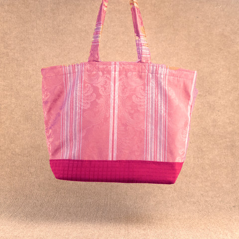 Karen Guzak - Red/Pink-020 Handmade Tote Bag