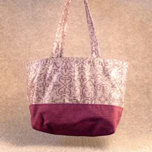 Karen Guzak - Red/Pink-034 Handmade Tote Bag