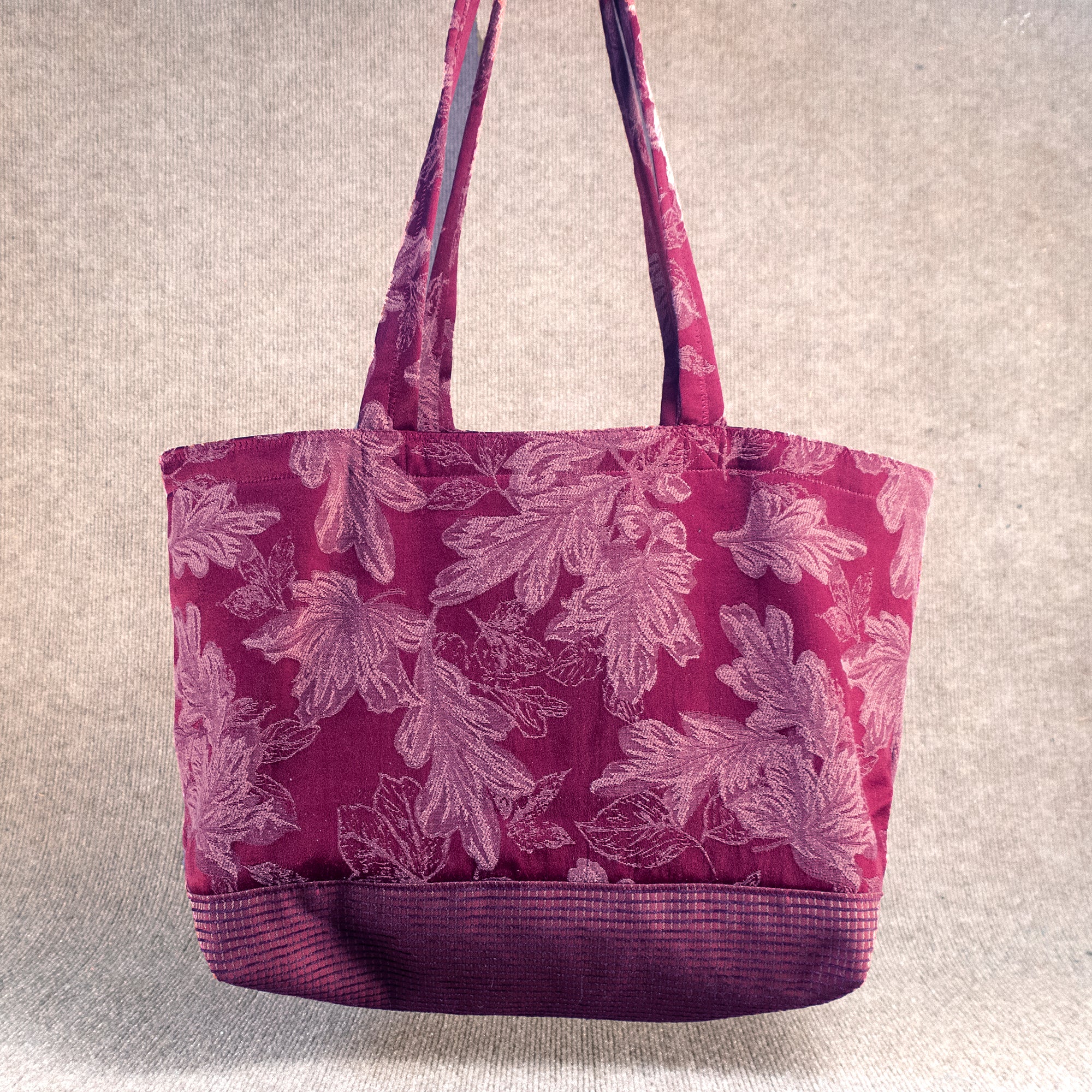 Karen Guzak - Red/Pink-039 Handmade Tote Bag