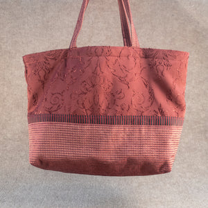 Karen Guzak - Red/Pink-041varA Handmade Tote Bag